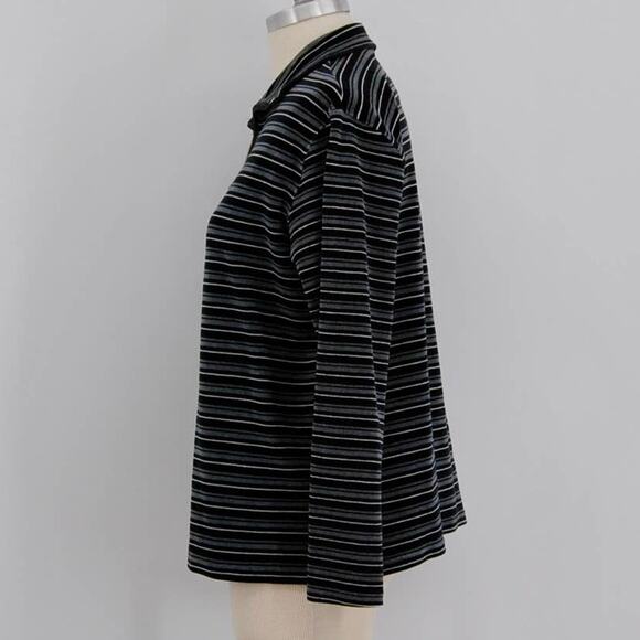 Vintage Pacer by Karen Scott Striped Pullover Jacket - Picture 2 of 5